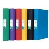 Q-Connect 2 Ring 25mm Paper Over Board Blue A4 Binder 10 Pack KF20035