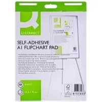 Q-Connect Self-Adhesive Flipchart Pad A1 30 Sheet Pack of 2 KF37003