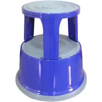 Q-Connect Blue Metal Step Stool KF04847 KF04847