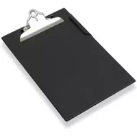Rapesco Clipboard PVC-finish Heavy-duty A4Foolscap Black - CD1000B2