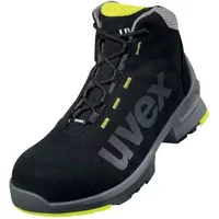 uvex Uvex 1 Black, Grey, Yellow Composite Toe Capped Unisex Safety Boots 7, EU 41 EN ISO 20345:2011 S2 SRC