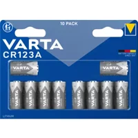 Varta CR123A Lithium Bat Cylind PK10 - Cylindrical Batteries - Lithium Batteries