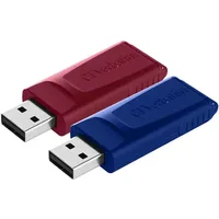 Verbatim Slider - USB Drive - 2x32 GB - Blue/Red