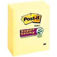 Post-It S/Stik 76X127 90S C/Ylw PK12 - Sticky Notes - Standard Notes