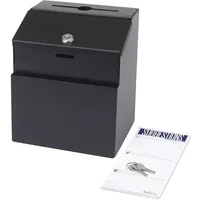 Safco Locking Steel Suggestion Box - Literature Displays - Suggestion Boxes