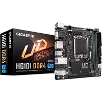 GIGABYTE H610I DDR4 Motherboard - Supports Intel Core 14th CPUs 4+1+1 Hybrid Digital VRM up to 3200MHz DDR4 1xPCIe 3.0 M.2 GbE LAN USB 3.2 Gen 1 Intel LGA 1700 Intel Celeron Intel Core i3 Intel Core i5 Intel Core i7 Intel Core i