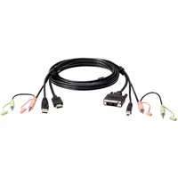ATEN HDMI to DVI-D USB USB KVM Cable with Audio; 1,8M USB HDMI to DVI-D