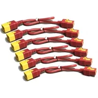 APC AP8712SX340 power cable Red 0.6 m C19 coupler C20 coupler
