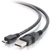 C2G 6.6ft (2m) USB 2.0 A to Micro-B Cable M/M - Black