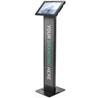 Compulocks Surface Pro 9-12 13" Apex Enclosure Brandable Floor Stand Black