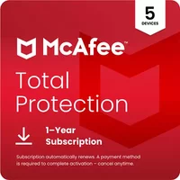 McAfee Total Protection - subscription licence (1 year) - 5 devices