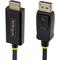 StarTech.com 15ft (4.5m) DisplayPort to HDMI Adapter Cable with Gripping Connectors, 4K 60Hz, HDR, Uni-Directional DP to HDMI Video Converter, DP Desktop to HDMI Monitor