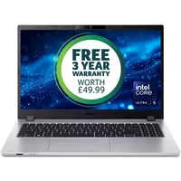 Acer TravelMate P2 TMP215-75 U5-125H 16GB 512GB W11P Intel Core Ultra 5 Laptop 39.6 cm (15.6") Full HD DDR5-SDRAM SSD Wi-Fi 6E (802.11ax) Windows 11 Pro Silver