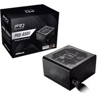 ASRock PRO-650B ATX Power Supply - 650W PSU 80+ Bronze 120mm Silent Fan High Eff