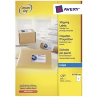 Avery Inkjet Address Label 200x143.5mm 2 Per A4 Sheet White (Pack 200 Labels) J8168-100 - Inkjet Labels - Address Labels