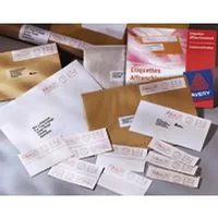 Avery Franking Labels 2 per sheet 140x38mm White Ref FL01 1000 Labels