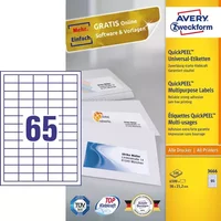 Avery-Zweckform 3666 All-purpose labels White Paper 38x21.2mm 6500...