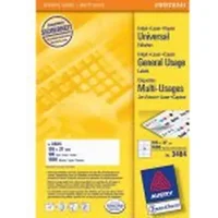 Avery UK Multipurpose Labels Ultragrip 105 x 37 mm White (Pack 100 Labels) - 3484 - Multipurpose Labels - Laser Printer Labels
