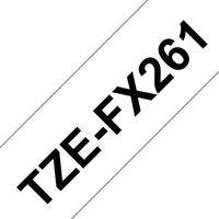 TZe-FX261 - Labelling tape 36mm white / black TZe-FX261