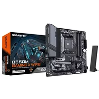 GIGABYTE B550M GAMING X WIFI6 Motherboard - AMD Ryzen 5000 CPUs 5+3 Phases VRM up to 3200MHz DDR4 1xPCIe 4.0 + 1xPCIe 3.0 M.2 Wi-Fi 6 1GbE LAN USB 3.2 Gen 1 AMD Socket AM4 AMD Ryzen 3000 Series AMD Ryzen 4000 Series AMD Ryzen 5000 Series