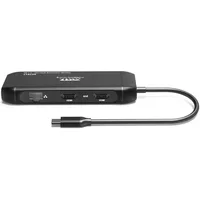 Port Designs PORT Connect Mobile docking station 2 X 4K USB-C 7 peripherals 100W USB Type-C USB 3.2 Gen 2 (3.1 Gen 2) Type-C USB 3.2 Gen 1 (3.1 Gen 1) Type-A RJ-45 10000 Mbit/s 3840 x 2160 2160p Black