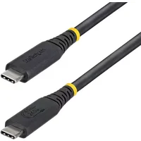 StarTech.com 50cm (1.6ft) USB4 Cable 40Gbps USB-IF Certified USB-C Cable 240W PD 8K 60Hz/4K 240Hz DP2.1 DP40 TPE Jacket Thunderbolt 4 Compatible - Black USB-C Cord