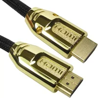 Cables Direct NL2HD42-00 HDMI cable 0.5 m HDMI Type A (Standard) Black Gold