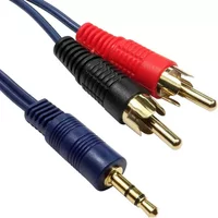 Cables Direct 3.5mm - 2xRCA 15m audio cable Blue