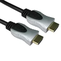 Cables Direct HDMI - HDMI M/M 1m HDMI cable HDMI Type A (Standard) Black, Silver