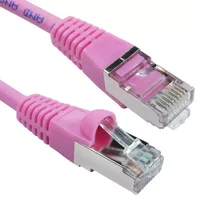 Cables Direct Cat6a. 20m networking cable Pink S/FTP (S-STP)