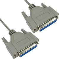 Cables Direct 2m D25/D25 serial cable Grey D25 FM