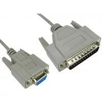 Cables Direct SL-403 serial cable Grey 3 m D9 (F) D25 (M)