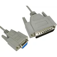 Cables Direct 5m D9/D25 serial cable D9 FM D25 M