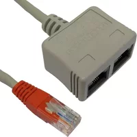 Cables Direct RJ-ECONVV cable splitter/combiner Cable combiner Grey