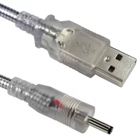 Cables Direct 0.3m USB/3.5mm DC Silver. Transparent USB A