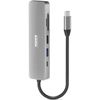 Port Designs 900162 interface hub USB Type-C Silver
