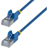 StarTech.com 4m Blue Ultra Slim Cat6A Ethernet Cable Snagless FTP Pure Bare Copper Wire 34AWG Slim RJ45 Network Patch Cord Individually Tested