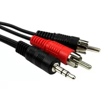 Cables Direct 3.5mm - RCA 15m audio cable 2 x RCA Black