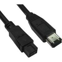 Cables Direct CDLIEE-1202-3M FireWire cable 9-p Black