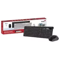 Genius SlimStar 8230 Bluetooth 5.3 & 2.4GHz Wireless Keyboard & Mouse Set - Wireless Keyboard Mouse Combos - Bluetooth Combo