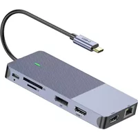 Cablenet 40-4139 Wired USB 3.2 Gen 2 (3.1 Gen 2) Type-C 100 W 3.5 mm 101001000 Mbit/s Silver