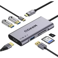 Cablenet 40-4107 Wired USB 3.2 Gen 2 (3.1 Gen 2) Type-C 85 W Silver MicroSD (TransFlash) SD 4K Ultra HD