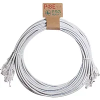 Cablenet 0.3m Cat6 RJ45 White U/UTP LSOH 24AWG Snagless Booted Patch Lead (PK10)