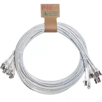 Cablenet 0.3m Cat6 RJ45 White U/UTP LSOH 30AWG Slim Snagless Booted Patch Lead (PK10)