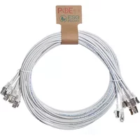 Cablenet 0.5m Cat6 RJ45 White U/UTP LSOH 30AWG Slim Snagless Booted Patch Lead (PK10)