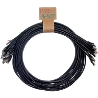 Cablenet 0.5m Cat6a RJ45 Black S/FTP LSOH 26AWG Snagless Booted Patch Lead (PK 10)