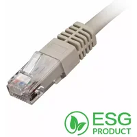 Cablenet 1.5m Cat5e RJ45 Grey U/UTP PVC 24AWG Flush Moulded Booted Patch Lead (PK 100)