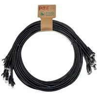 Cablenet 1.5m Cat6 RJ45 Black U/UTP LSOH 24AWG Snagless Booted Patch Lead (PK10)