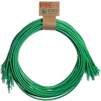 Cablenet 1m Cat6 RJ45 Green U/UTP LSOH 24AWG Snagless Booted Patch Lead (PK10)