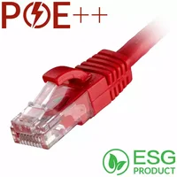 Cablenet 1m Cat6 RJ45 Red U/UTP LSOH 24AWG Snagless Booted Patch Lead (PK 100)